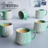 Tritone Green Mellowline Tea Cup Set of 6 - The Earth Store - Cup Sets