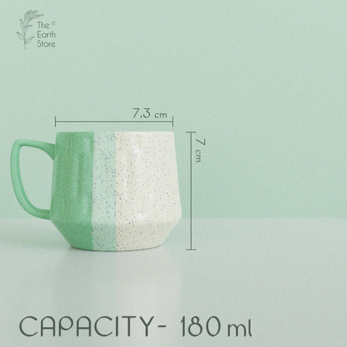 Tritone Green Mellowline Tea Cup Set of 6 - The Earth Store - Cup Sets