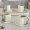 Tritone Grey Frontier Tea Cup with Saucer Set of 4 - The Earth Store - Cup Sets