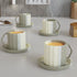 Tritone Grey Frontier Tea Cup with Saucer Set of 4 - The Earth Store - Cup Sets