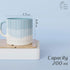 Tritone Sky Blue Fringe Tea Cups Set of 6 - The Earth Store - Cup Sets