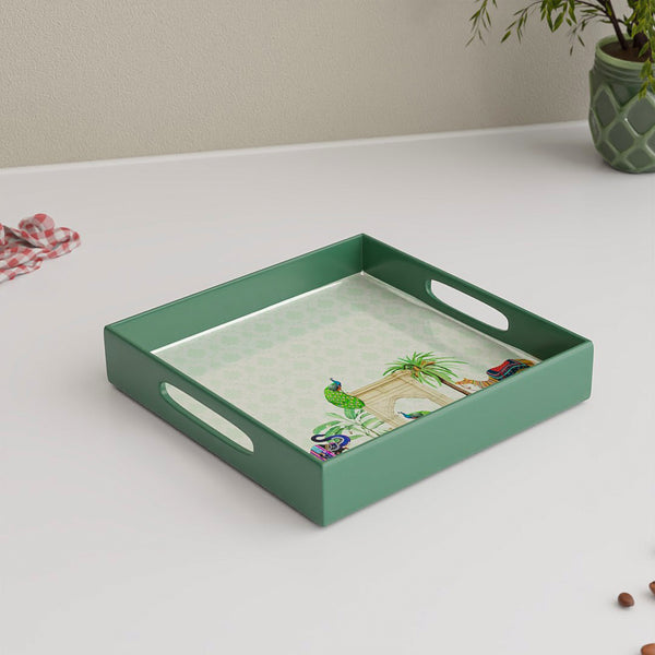 Tropical Animal Multipurpose Wooden Serving Tray Small