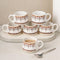 Turkish Ceramic Tea Cup Set of 6, 150 ML - The Earth Store - Tea Cups