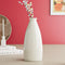 White Bottle Ceramic Flower Vase - The Earth Store - Vase