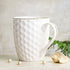 White Honeycomb 22k Liquid Gold Line Coffee Mug (Set of 4) - The Earth Store - Mug Set