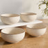 White Marble Ceramic Snack Bowls Set of 4 - The Earth Store - Bowl
