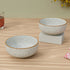 White Matte Brown Ceramic Bowl Set Of 2 - The Earth Store - Bowl