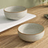 White Matte Brown Ceramic Bowl Set Of 4 - The Earth Store - Bowl