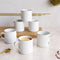 White Ring Tea Cup Set Of 6 - The Earth Store - Tea Cups