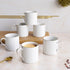 White Ring Tea Cup Set Of 6 - The Earth Store - Tea Cups