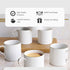 White Ring Tea Cup Set Of 6 - The Earth Store - Tea Cups