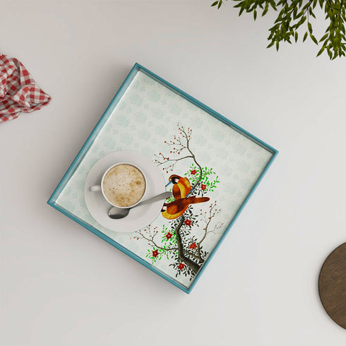 Birds Multipurpose Wooden Serving Tray Small