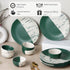 DT Teal Italian Ceramic Dinner Set of 12 Pieces Serving for 6 Crockery Set