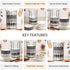 Ink Bliss Ceramic Stackable Bowl Set of 4 with Stand | Space Saver Bowl