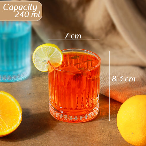 Lined Premium Whiskey Glass Set of 6