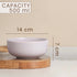Solid Lavender Ceramic 2 Snack Bowl & 6 Tea Cup Combo