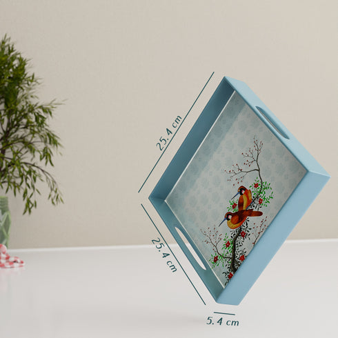 Birds Multipurpose Wooden Serving Tray Small