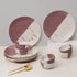 DT Magenta Italian Ceramic Dinner Set of 12 Pieces Serving for 6