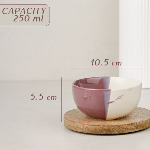 DT Magenta Italian Ceramic Dinner Set of 12 Pieces Serving for 6