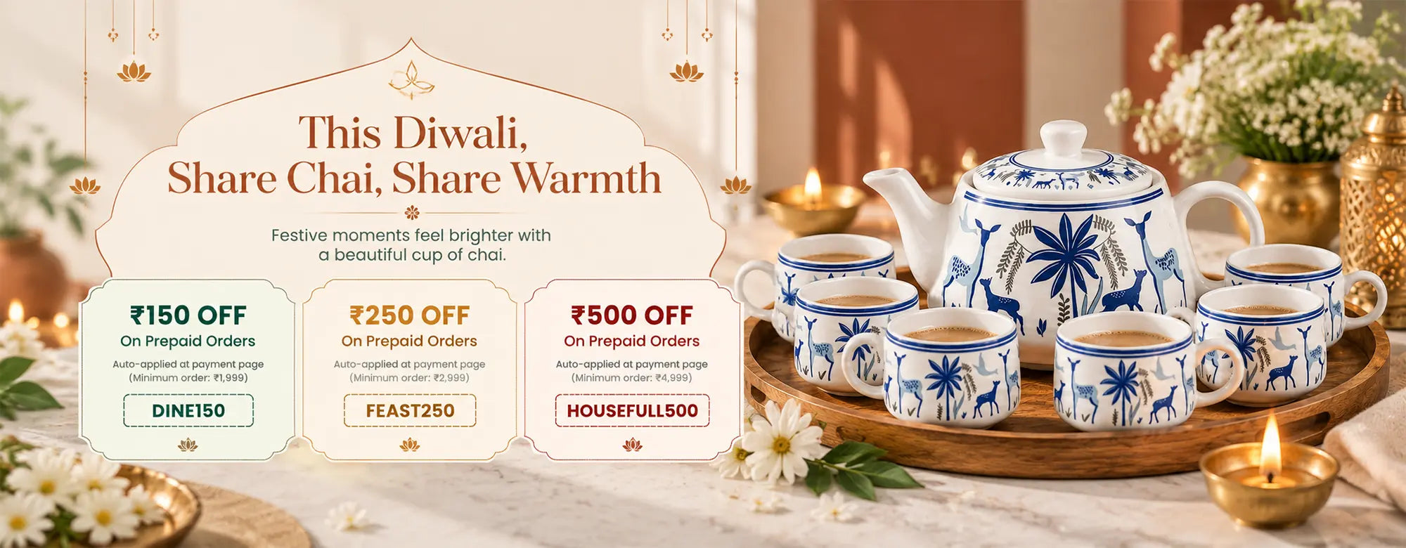 Tea & Cup Sets | Premium Ceramic Collections | The Earth Store