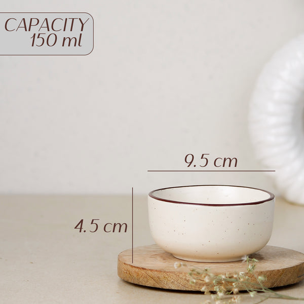 Creme Matte Ceramic Dinner Set 12 Piece for Family of 6