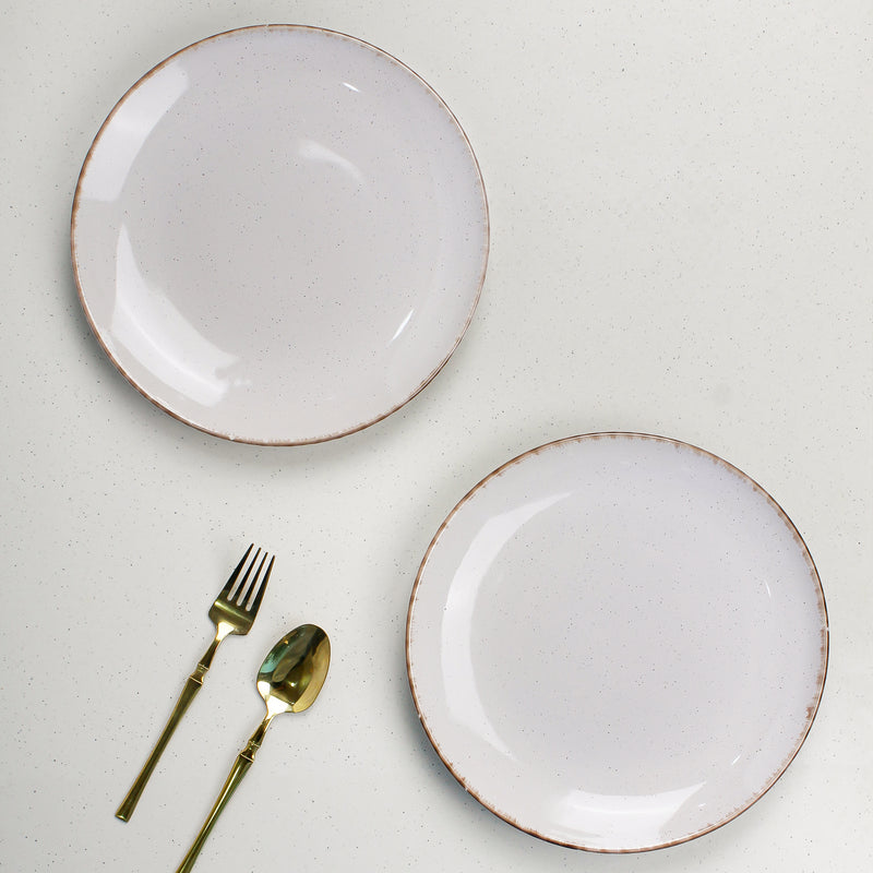Glossy Lavender Marble Dinner Plates Set of 2