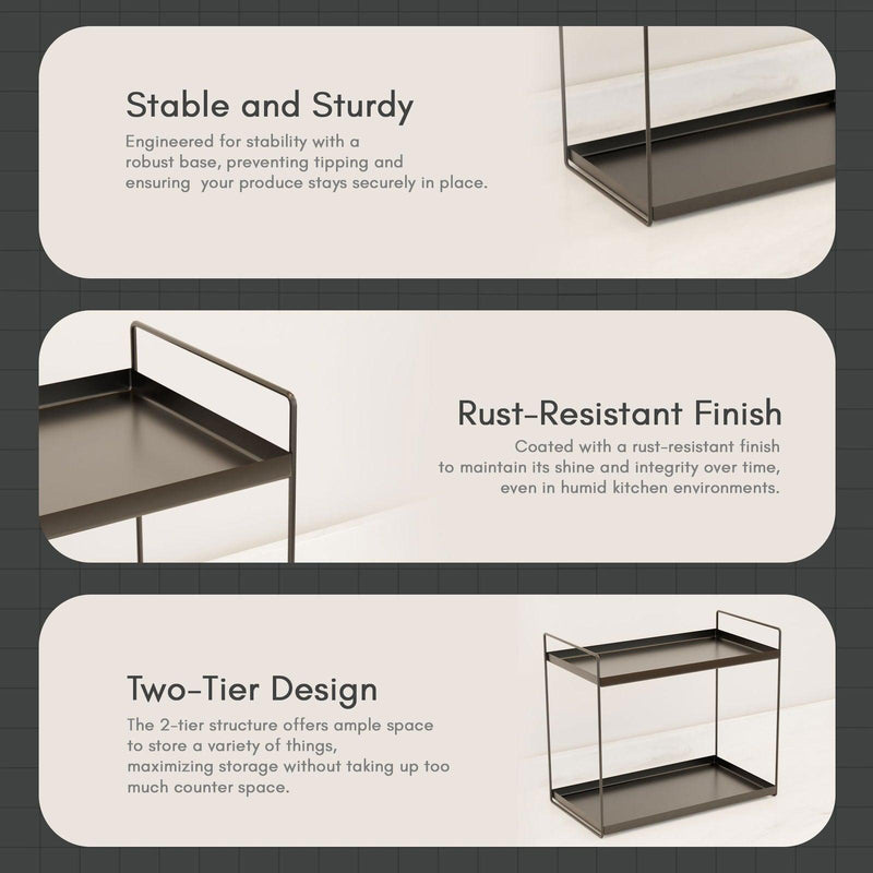 Tier Standing Spice Rack - The Earth Store - Organiser