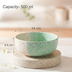 TT Green Ceramic Bowl Set Of 4