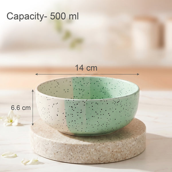 TT Green Ceramic Bowl Set Of 4