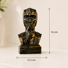Geometric Mindful Thinker Sculpture Trio