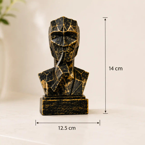 Geometric Mindful Thinker Sculpture Trio