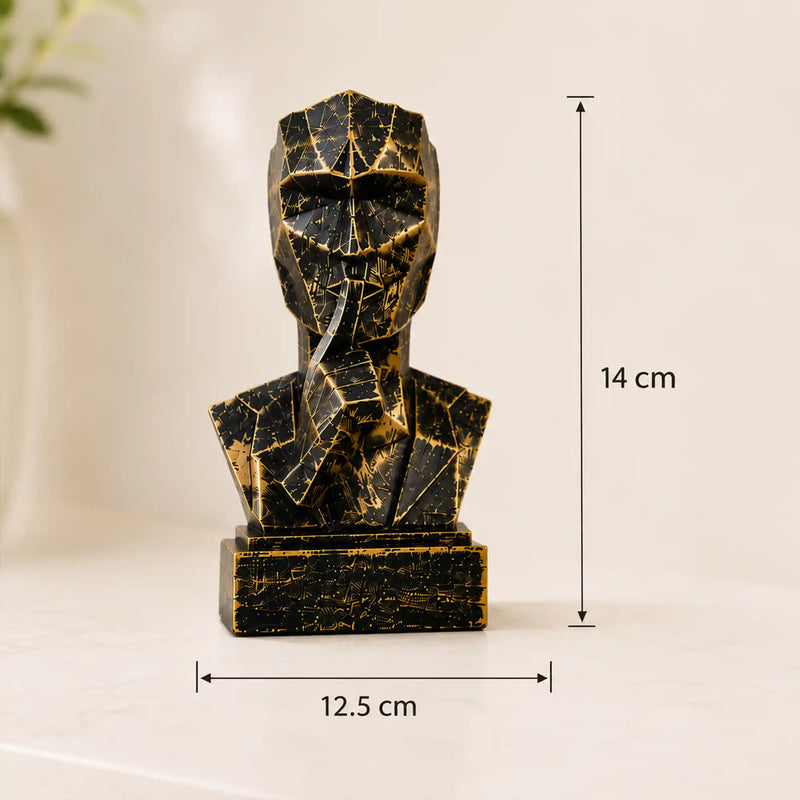 Geometric Mindful Thinker Sculpture Trio