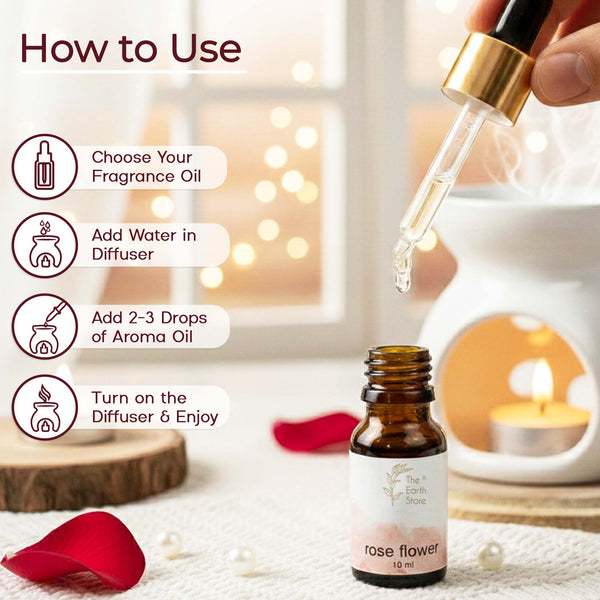 Rose Premium Aroma Diffuser Oil (10ml)