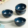 Galaxy Blue Ceramic Vegetable Bowl Set of 4, 150 ML
