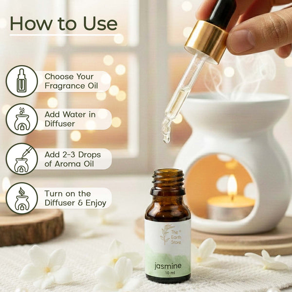 Jasmine Premium Aroma Diffuser Oil (10ml)