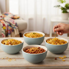 Grey Mellow Ceramic Bowl Set of 4