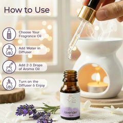 Lavender Premium Aroma Diffuser Oil (10ml) – Calm & Sleep Support