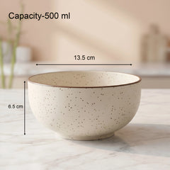 White Marble Ceramic Snack Bowls Set of 4