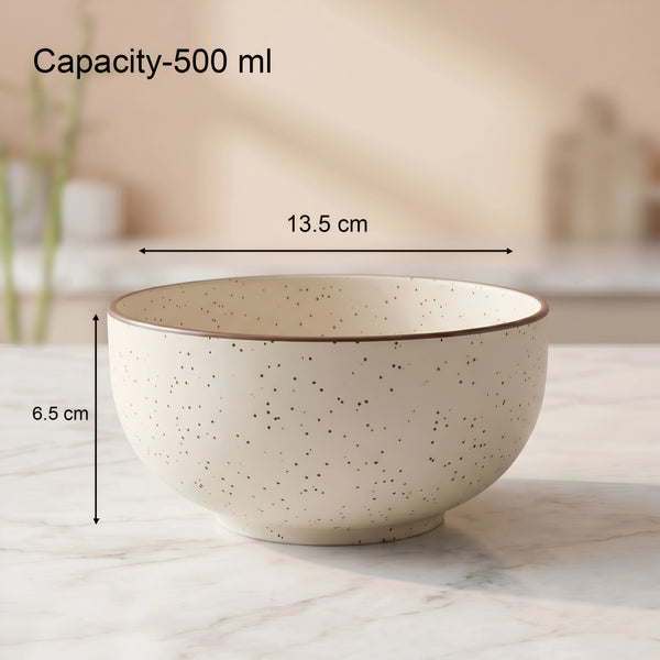 White Marble Ceramic Snack Bowls Set of 4
