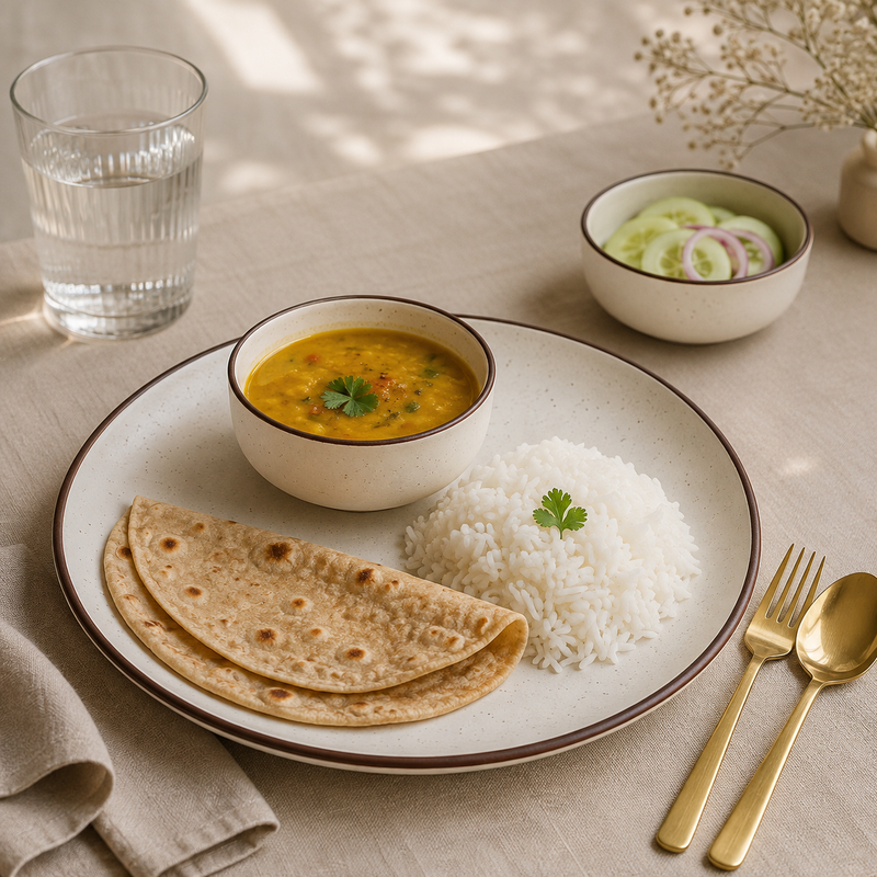 Dinner Sets Cream Ceramic 21 Piece Plates Set for Six