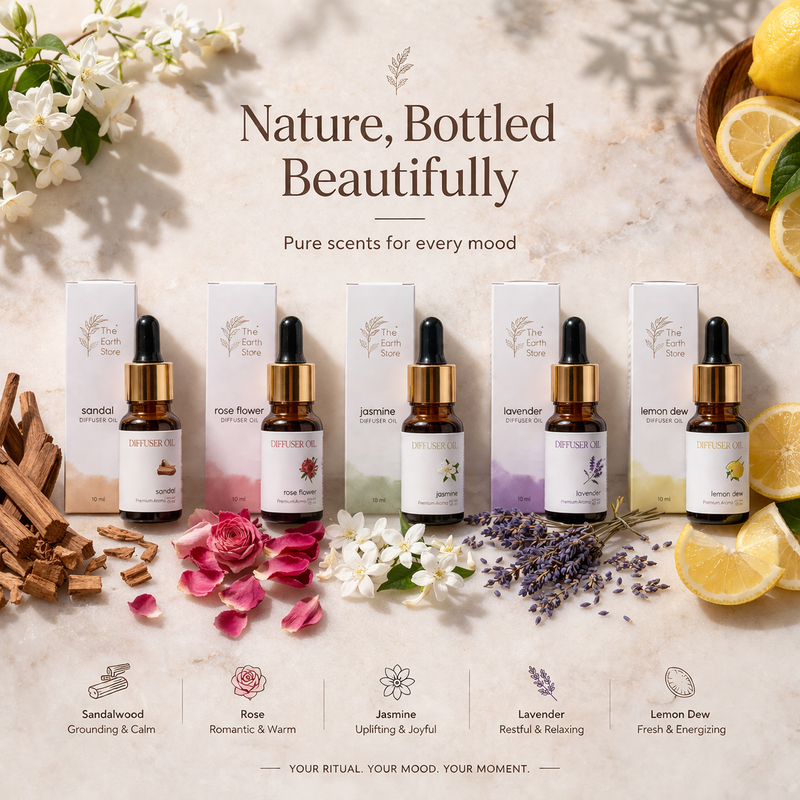 Premium Aroma Diffuser Oil Set - Pack of 5 (50ml)