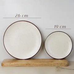 Creme Matte 30-Piece Ceramic Dinner Set For 6