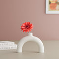 White Semi Vase