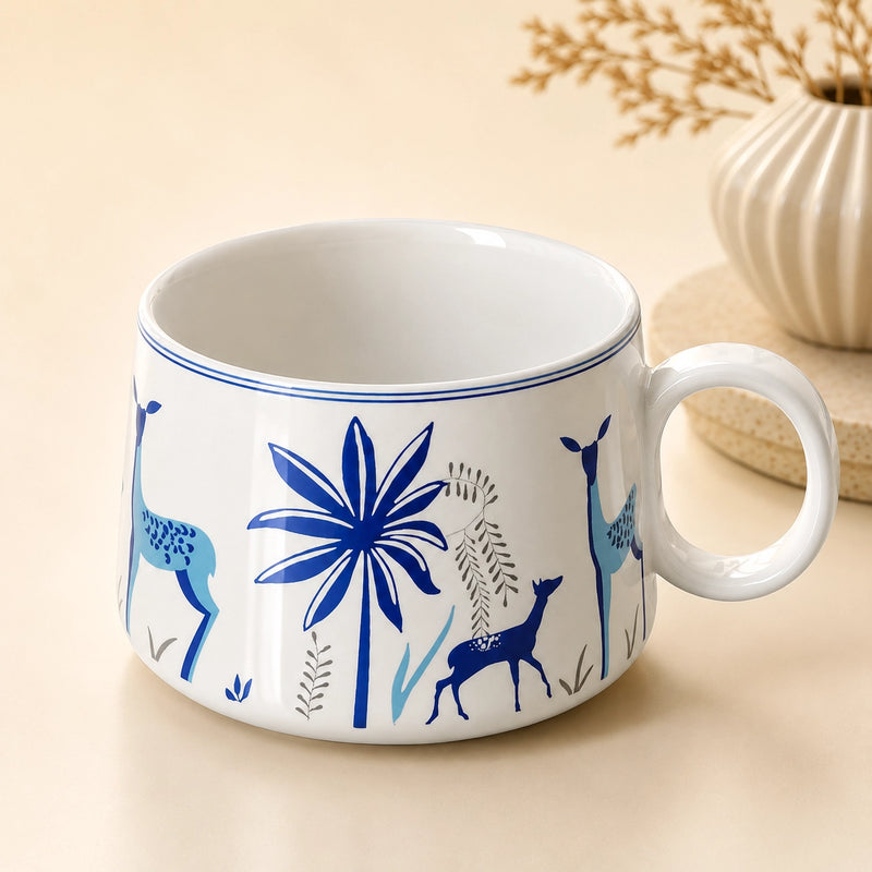 Stag Blue Tea Cups (Set of 6)