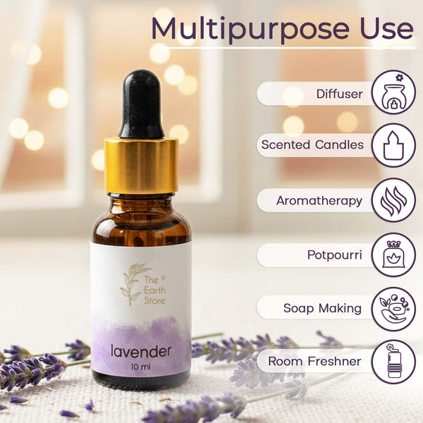 Lavender Premium Aroma Diffuser Oil (10ml) – Calm & Sleep Support