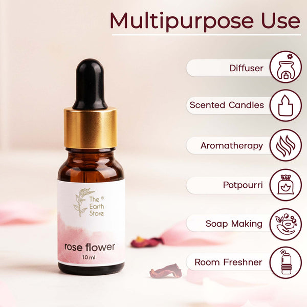Rose Premium Aroma Diffuser Oil (10ml)