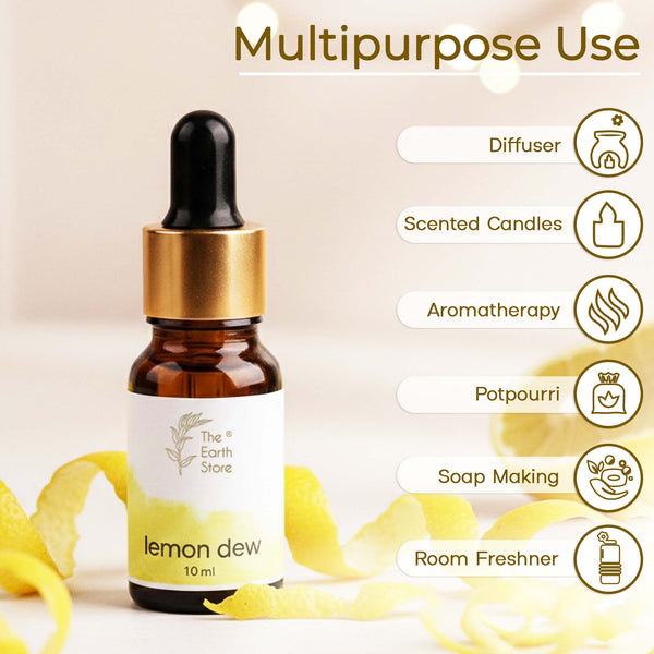 Lemon Dew Premium Aroma Diffuser Oil (10ml)