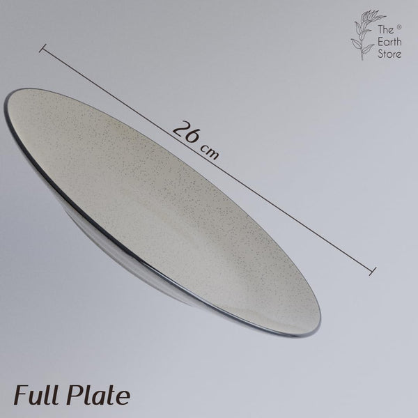 Glossy Grey Marble Ceramic Dinner Set 12 Piece for Family of 4