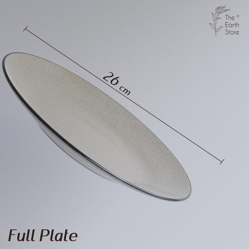 Glossy Grey Marble Ceramic Dinner Set 12 Piece for Family of 4