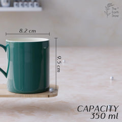 Solid Teal Coffee Mug - Set of 4